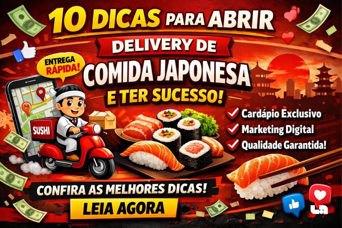 10 dicas para abrir Delivery de Comida Japonesa e ter Sucesso